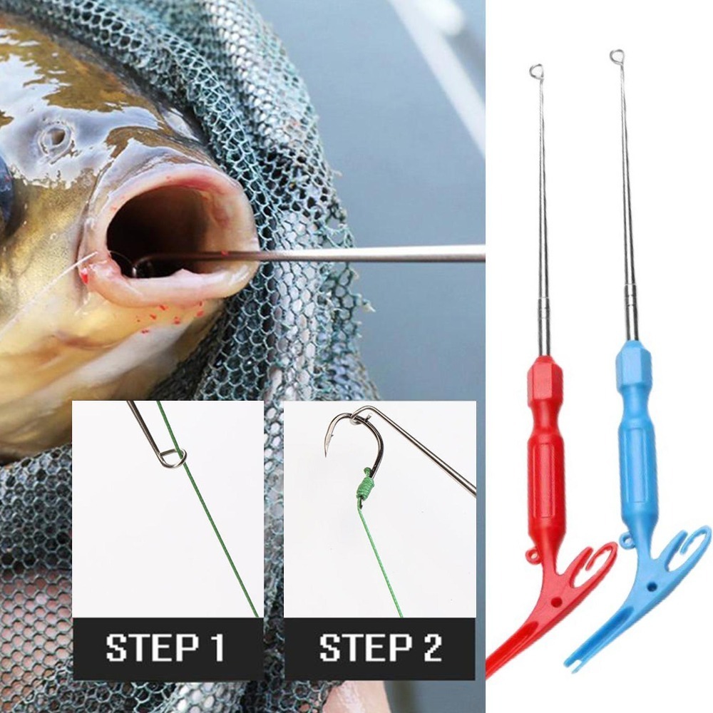 Fishing Hook Remover - ステンレス鋼の釣りフックのセット,取り外しツール,ボートキット,フライノットネイル,セキュリティ抽出器,クイックノット,3 in 1