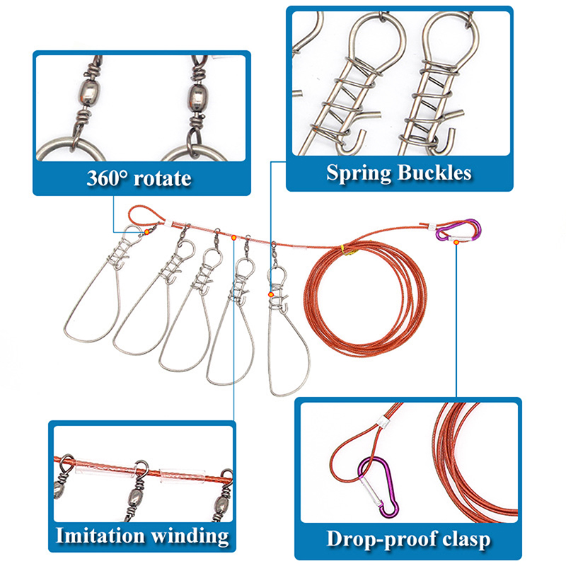 新製品【ステンレス製釣り用ロックバックルランヤード、フロート - Fishing Hook Stainless Steel のレビューと価格