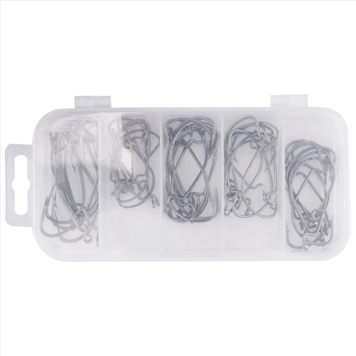 AD45 51個入り釣り針 高炭素鋼製ワームセンコーベイトジ - Fishing Hook Box のレビューと価格