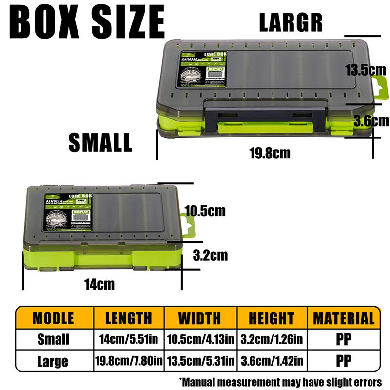 両面コンパクトタックルボックス - ルアー、フック、餌用の耐 - Fishing Hook Box のレビューと価格