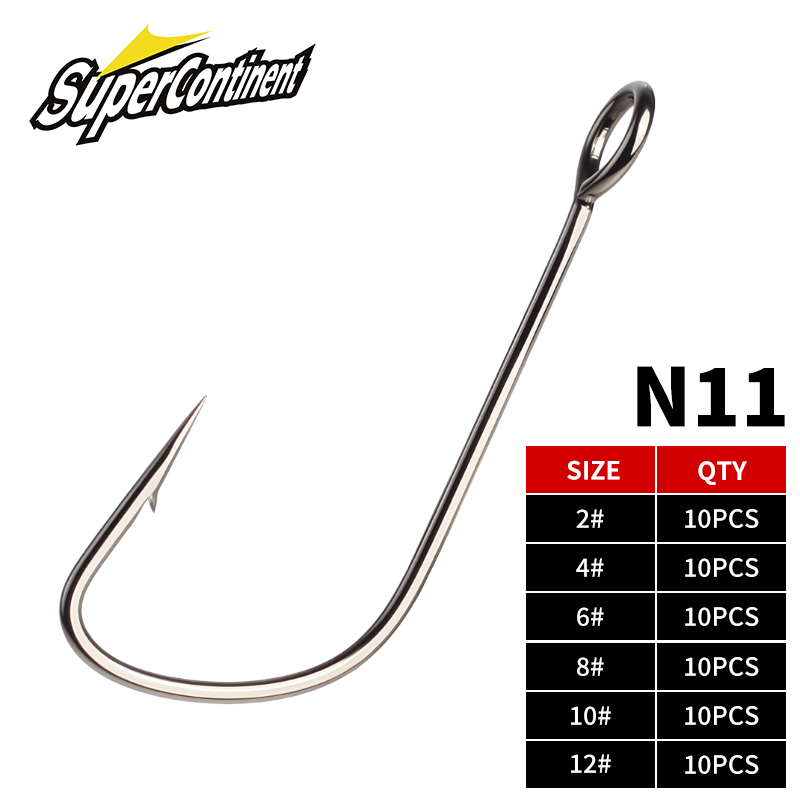 スーパーコンチネンタント2 # -12 #   10個入りバ - Fishing Hook Assortment のレビューと価格